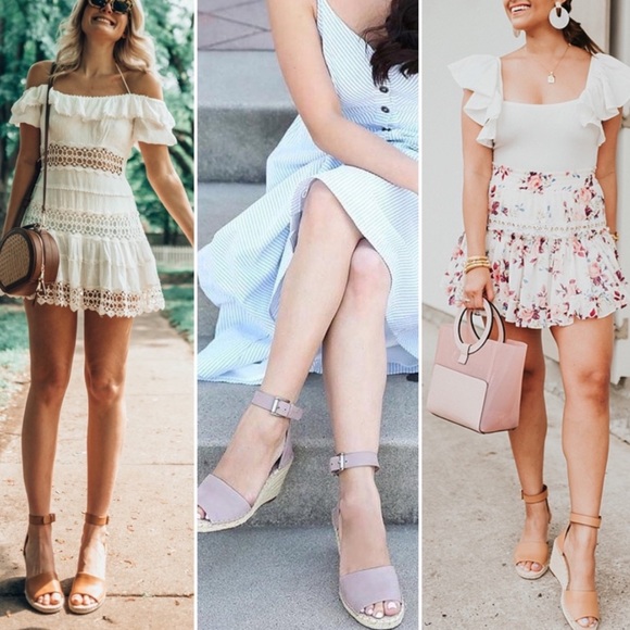 Vince Camuto Leera Wedges in Dusty Mink - Picture 3 of 10